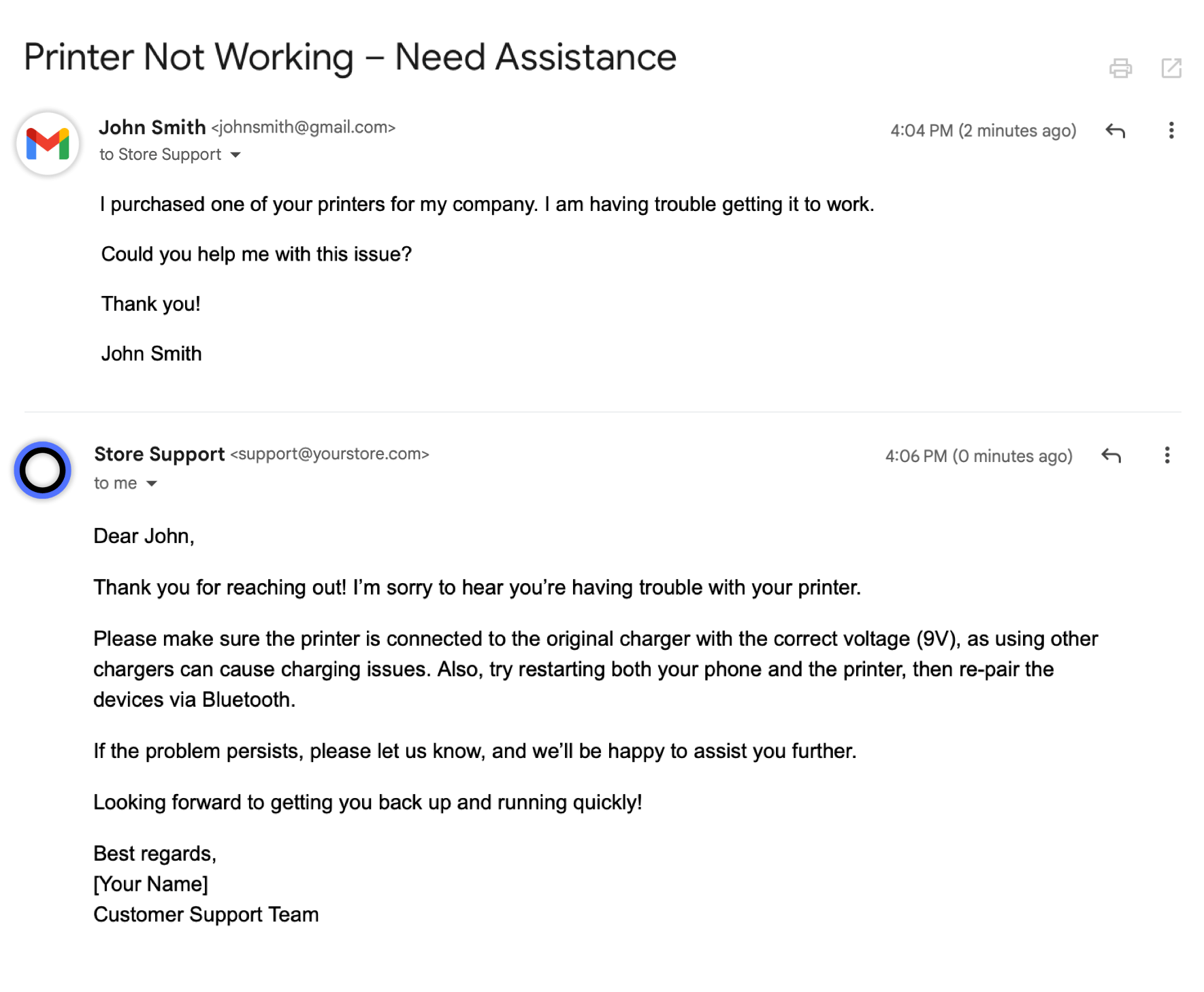 AI email assistant helping with SaaS software